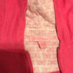 Lilly Pulitzer terry cloth pink lounge wear